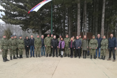 20 February 2020 The members of the Security Services Control Committee with the members of the Serbian Armed Forces at “Karaula” army base